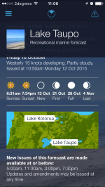 Marine App Recreational Forecast - More Detail