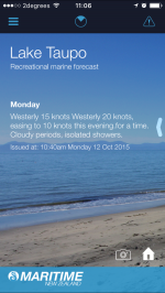 Marine App Recreational Forecast